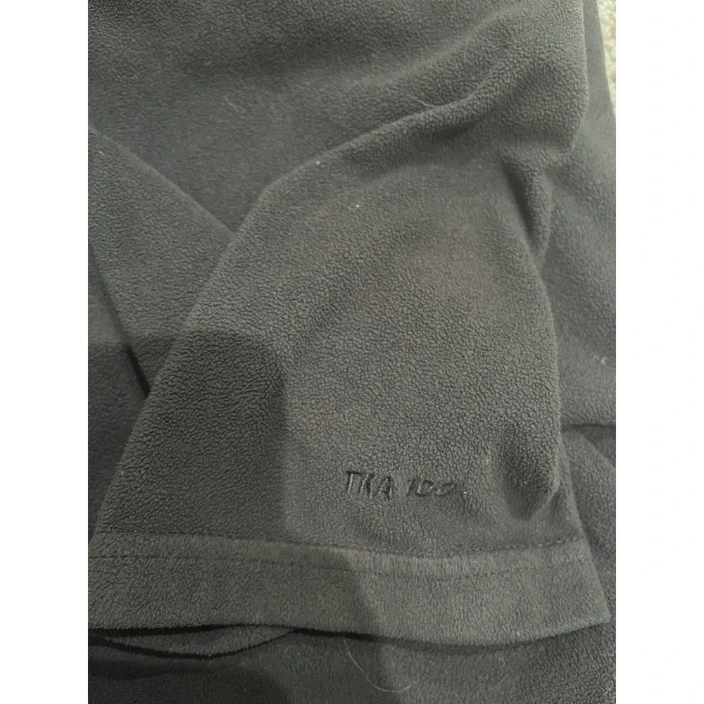 The North Face TKA-100 Light Weight Black 1/4 Zip Fleece Jacket Men's XXL